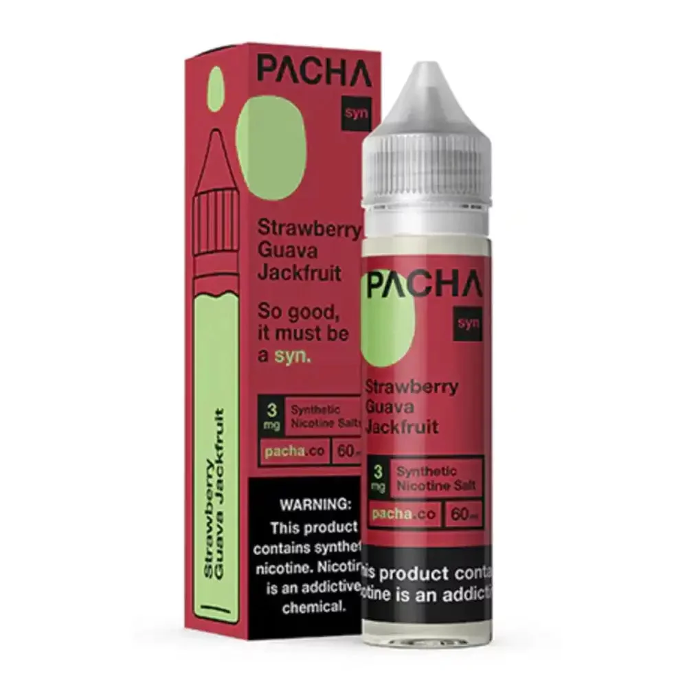 Pachamama TFN Series strawberry guava jackfruit E-Liquid 60mL (Freebase)
