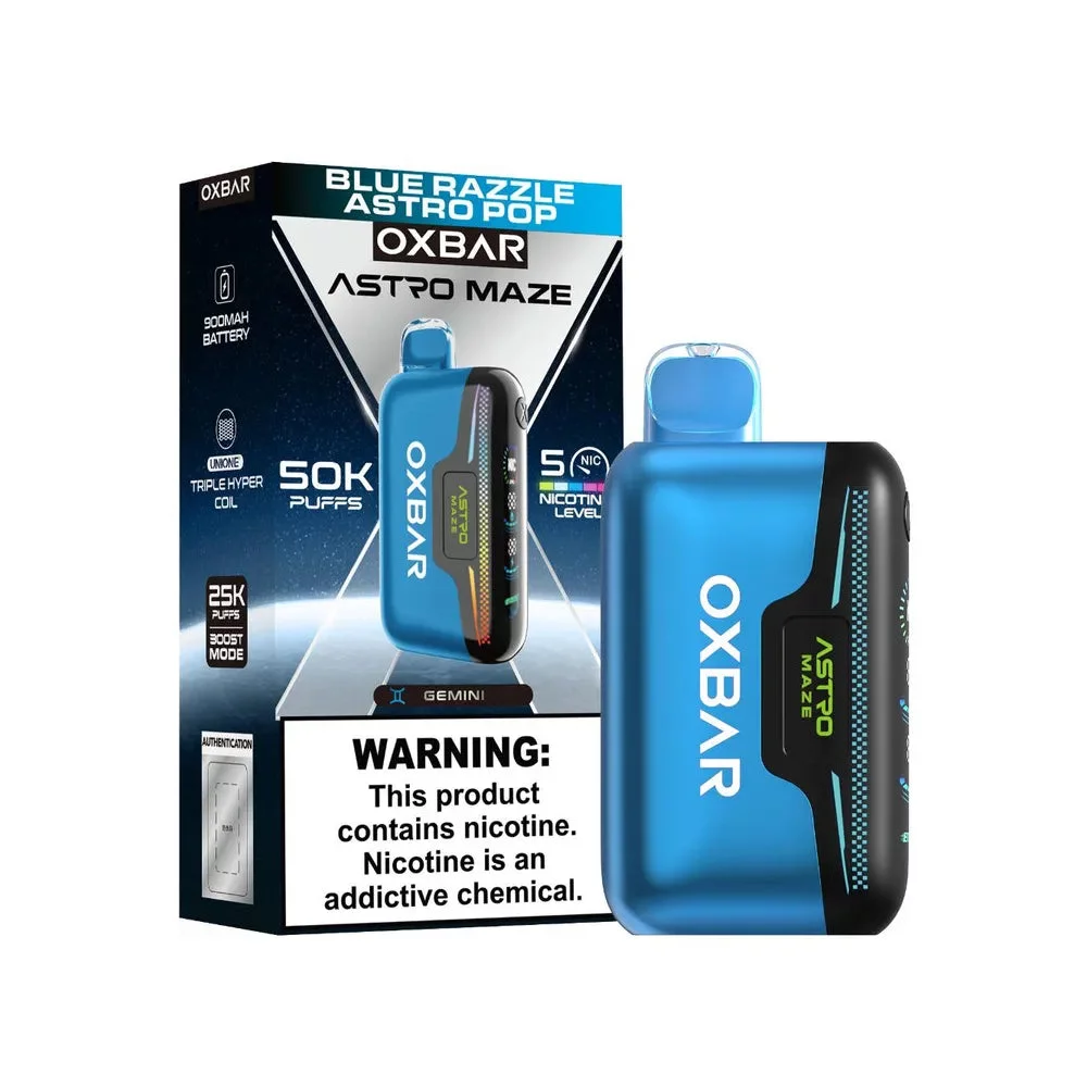 Oxbar Astro Maze 50K Puffs | Nic Control - Image 16