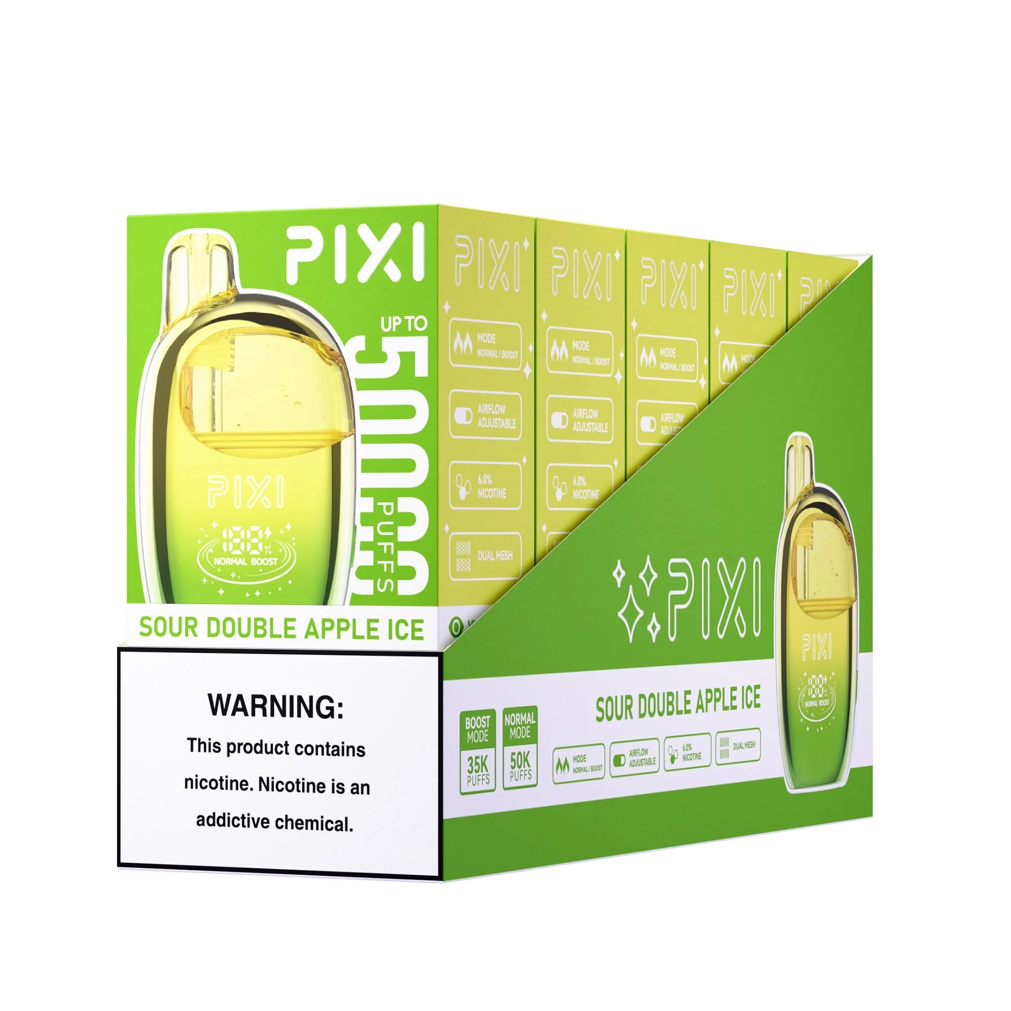 Pixi 50K Puffs Disposable - 6% Nic | Long-Lasting