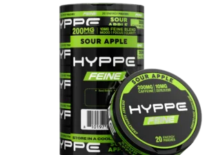 Hyppe Feine Energy Pouches 200mg sour apple