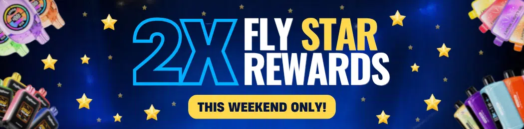 Earn 2x Double Fly Star Rewards at JuiceFly - THIS WEEKEND ONLY